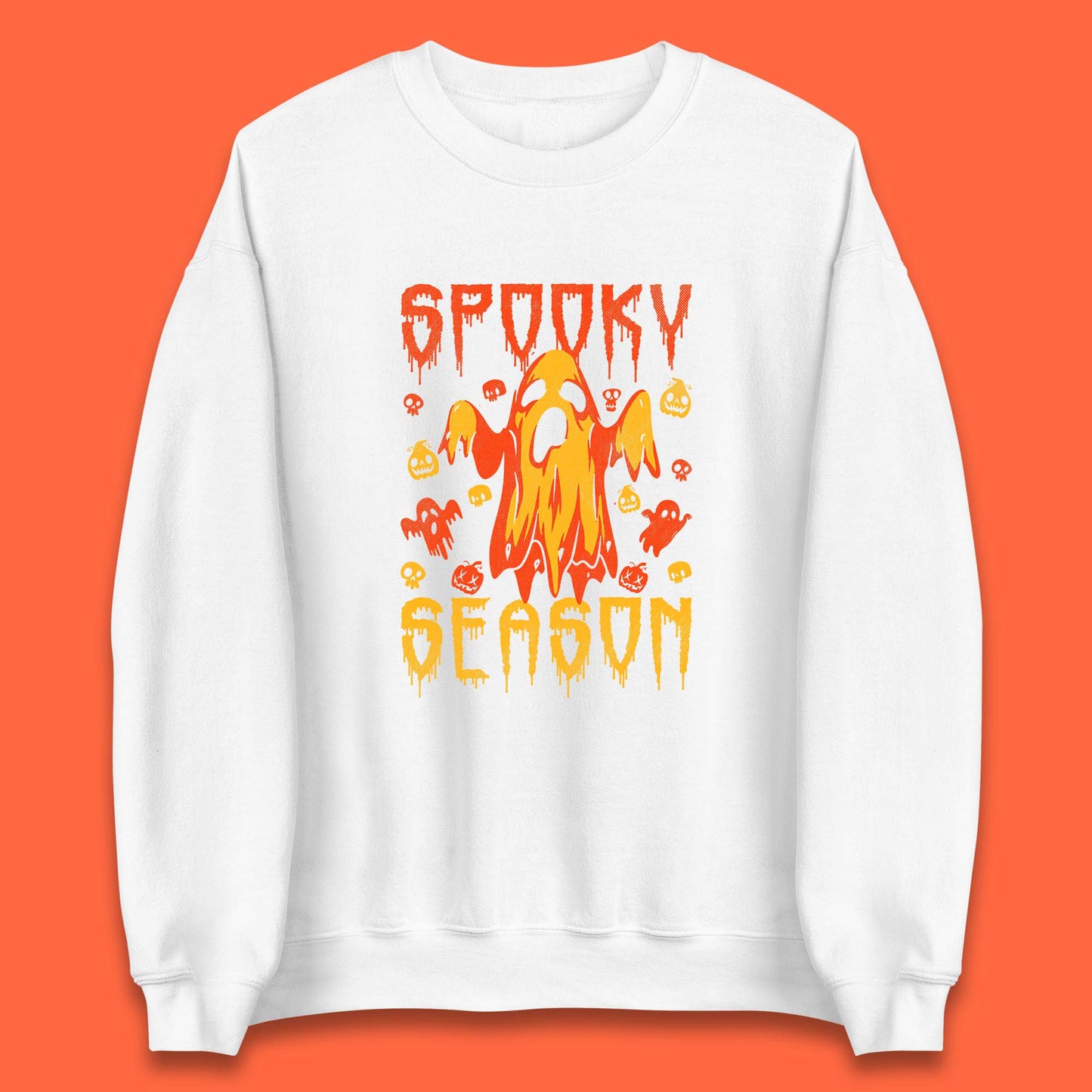 Spooky Season Halloween Ugly Scary Boo Ghost Halloween Vibes Unisex Sweatshirt