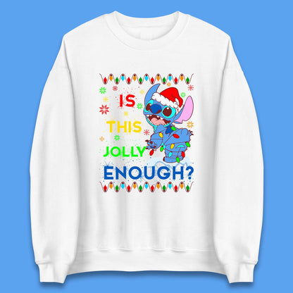 christmas stitch is this jolly enough sweatshirt