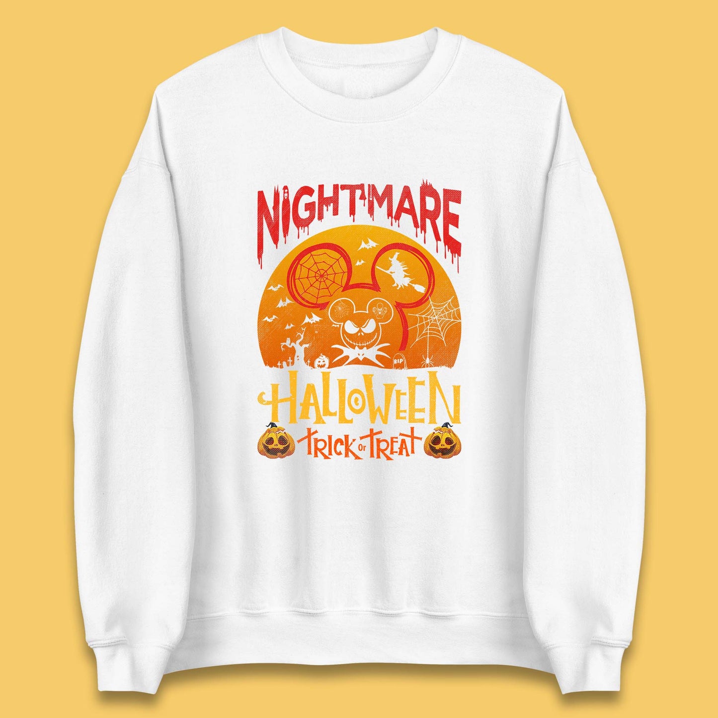 halloween mickey mouse jack skellington sweatshirt