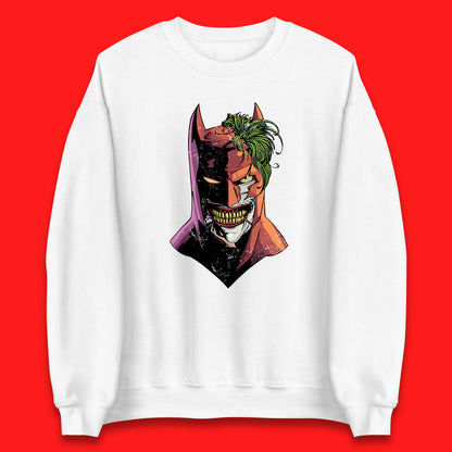 DC Comics Batman Mouth Wall Batman X The Joker Spoof Supervillain Comic Book Character Unisex Sweatshirt