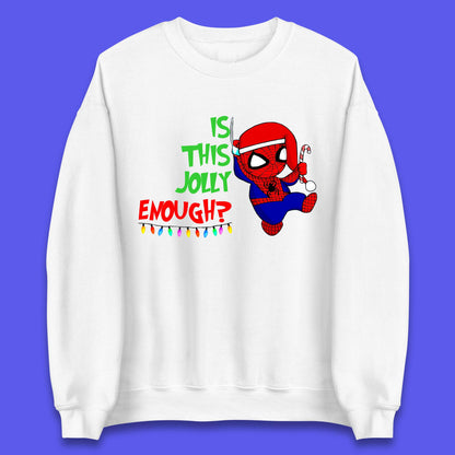 Jolly Enough Spiderman Christmas Unisex Sweatshirt