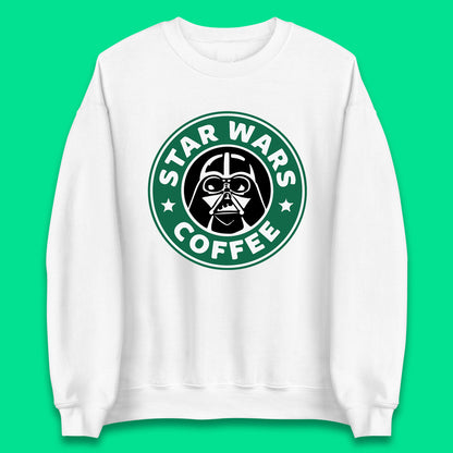 Sci-fi Action Adventure Movie Character Darth Vader Star Wars Coffee Starbucks Coffee Spoof Star Wars 46th Anniversary Unisex Sweatshirt