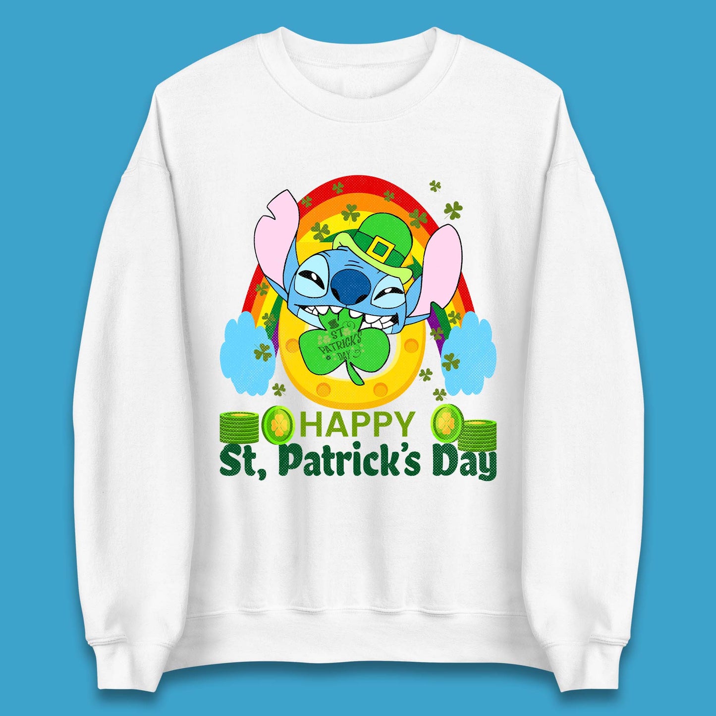 St. Patrick's Day Stitch Unisex Sweatshirt