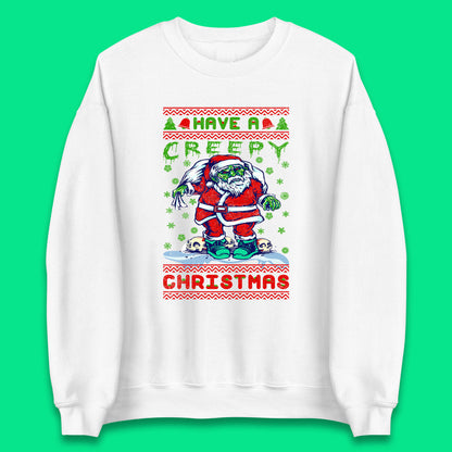 zombie santa claus sweatshirt