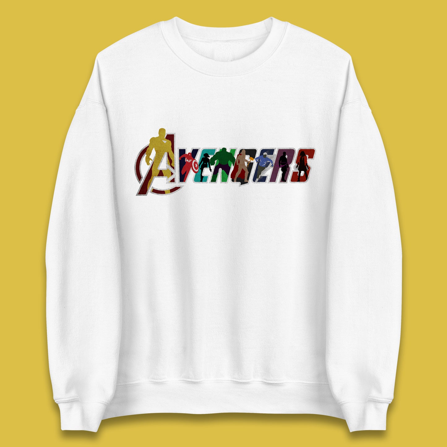 Marvel Avengers Super Heroes Movie Characters Spider Man, Hulk, Iron Man, Thor, Captain America Avengers Group Unisex Sweatshirt