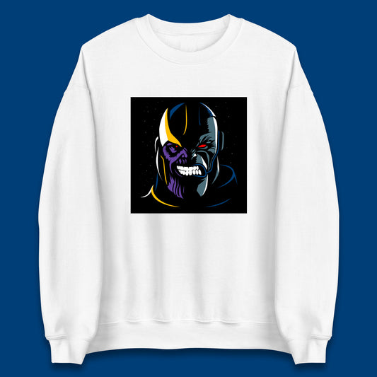 Thanos Comic Book Supervillain Fictional Characters Avengers Endgame Marvel Villian Unisex Sweatshirt