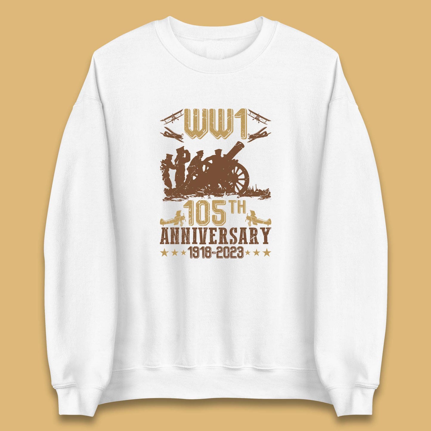 WW1 105th Anniversary 1918-2023 End Of World War I Remembrance Day Unisex Sweatshirt