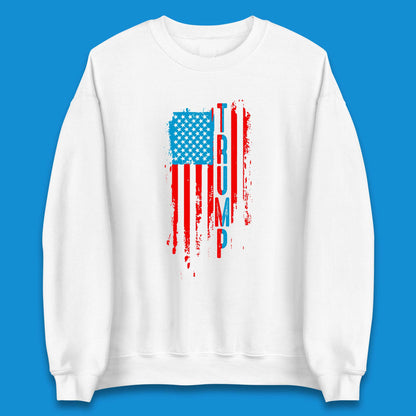 Trump's America USA Flag Patriotic Donald Trump Pro America Election 2024 Unisex Sweatshirt