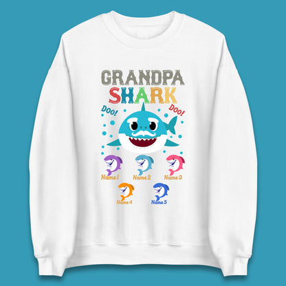 Personalised Grandpa Shark Unisex Sweatshirt