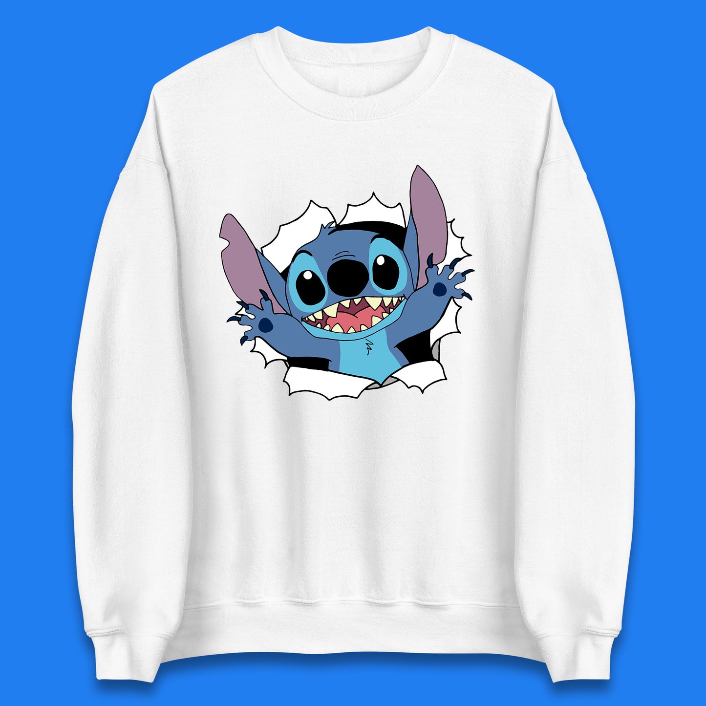 Disney Lilo And Stitch Hello Cartoon Character Ohana Stitch Lover Disneyland Vacation Trip Disney World Unisex Sweatshirt