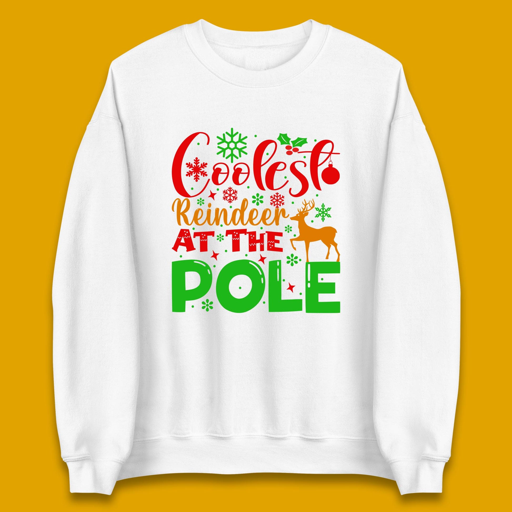 coolest reindeer sweatshirt