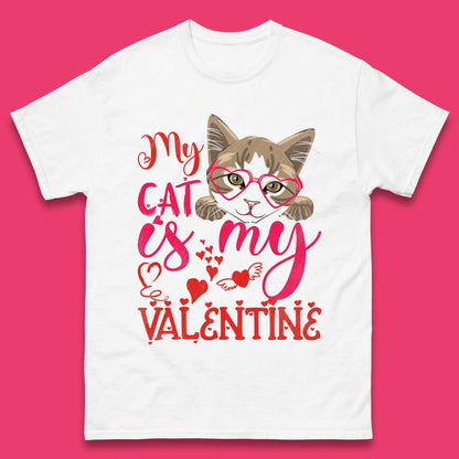 My Cat Is My Valentine Mens T-Shirt