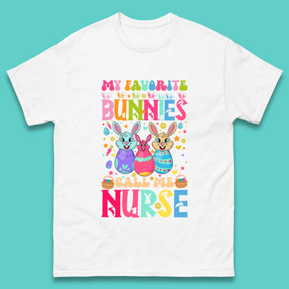 My Favorite Bunnies Call Me Nurse Mens T-Shirt