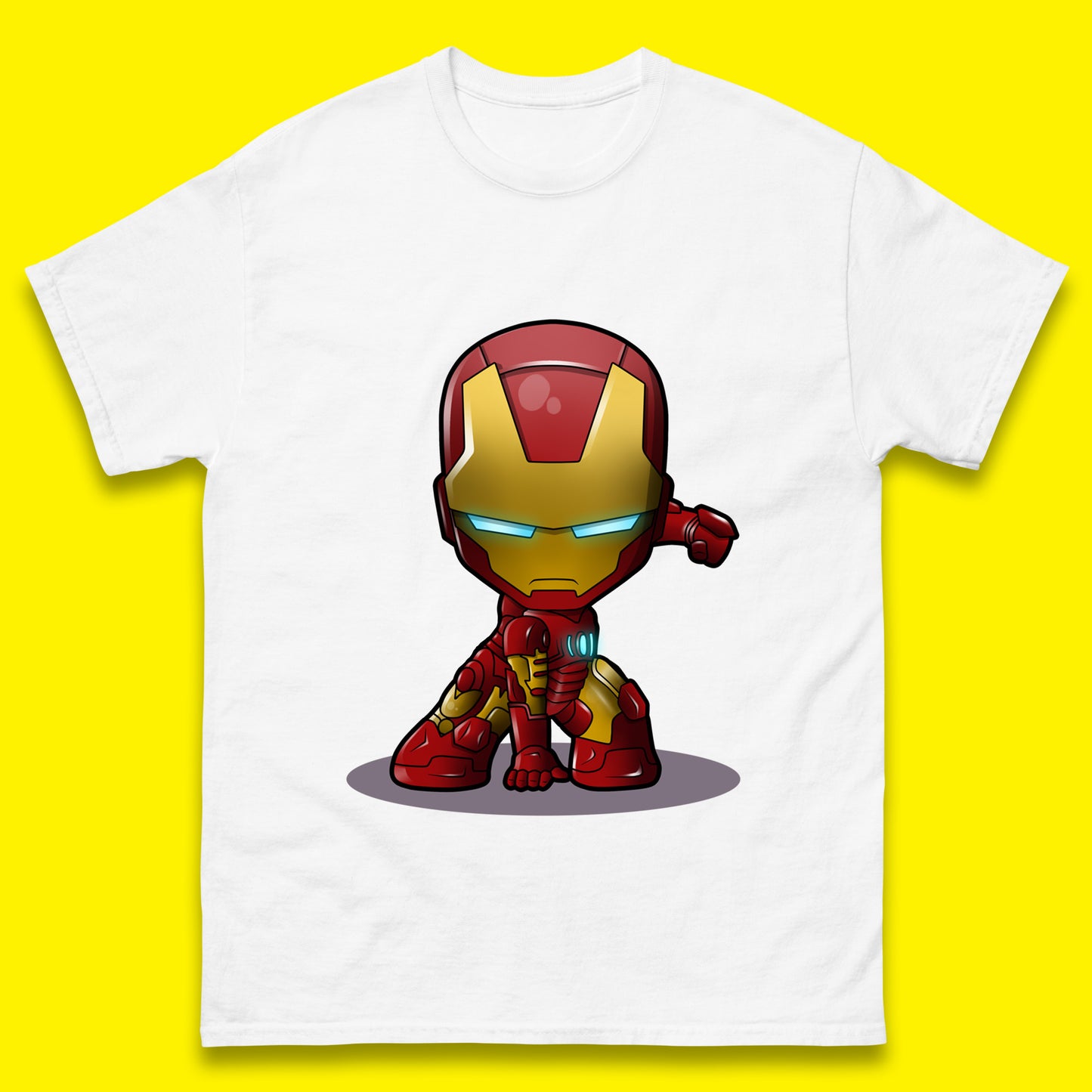 Marvel Avenger Iron Man Movie Character Ironman Costume Superhero Marvel Comics Mens Tee Top