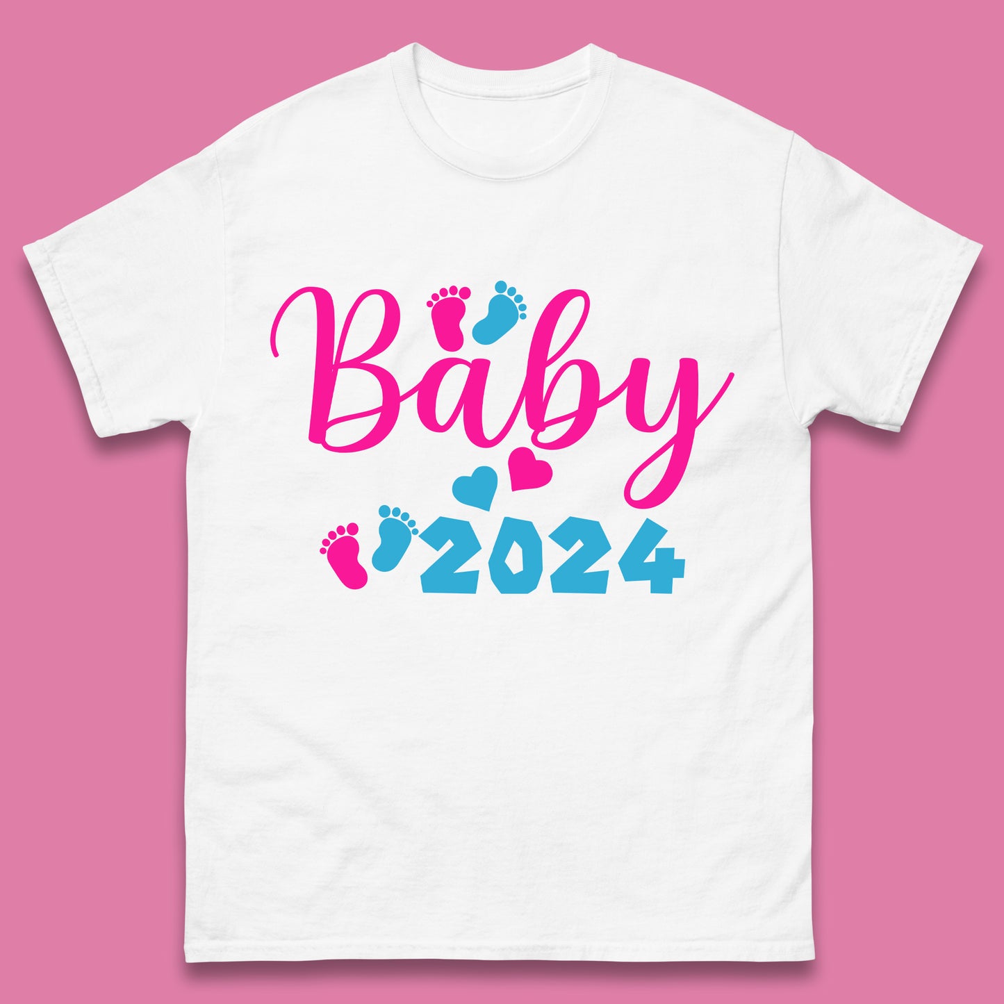 Baby 2024 Pregnancy Announcement Mens T-Shirt