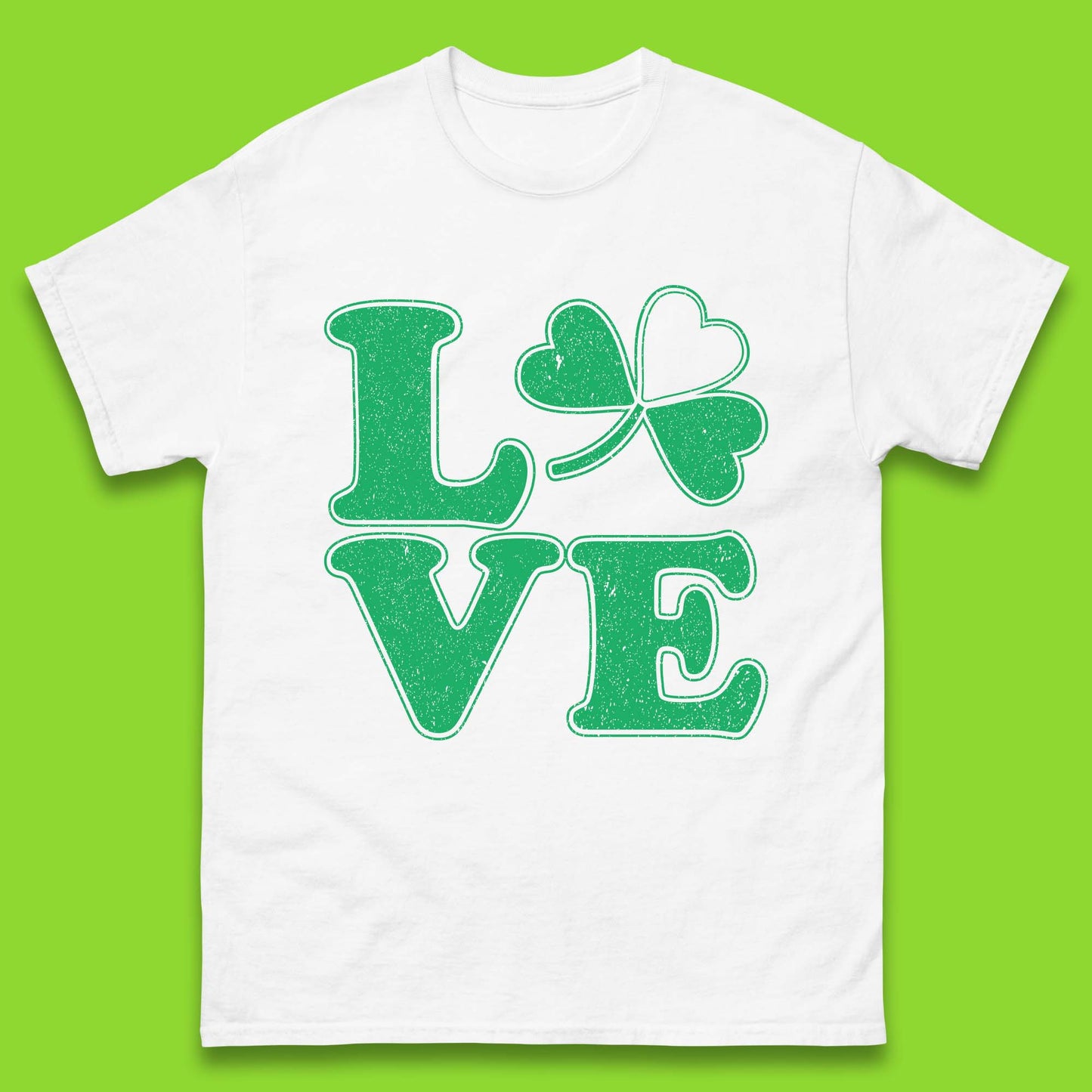 Shamrock Love Mens T-Shirt