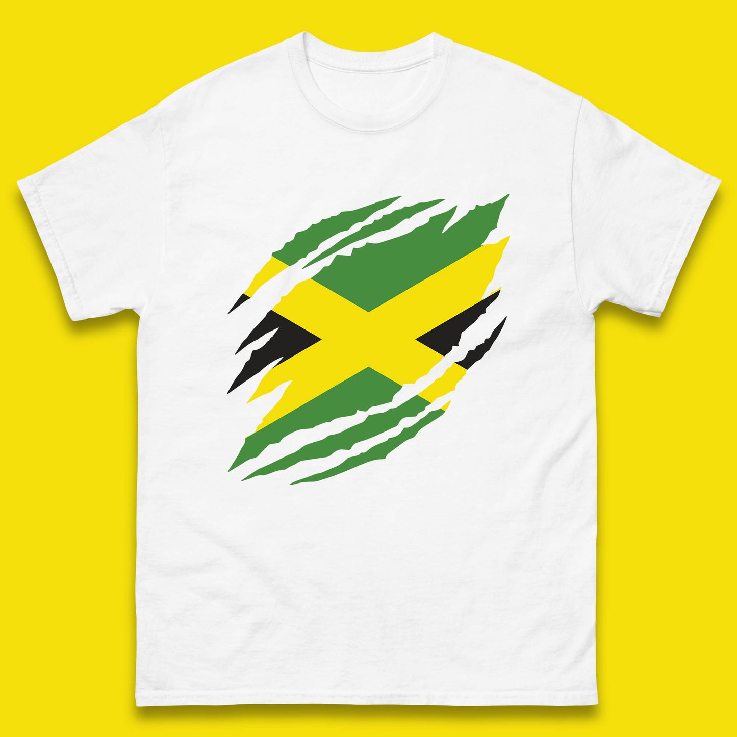 Distressed Jamaica Flag Jamaica Flag Caribbean Islander Sun Marley Kingston Jamaican Pride Patriotism Mens Tee Top