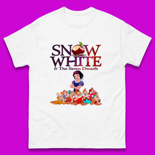 Disney Snow White And The Seven 7 Dwarfs Disney Dwarfs Group Grumpy Sleepy Dopey Doc Sneezy Bashful Happy Disneyland Cartoon Character Mens Tee Top