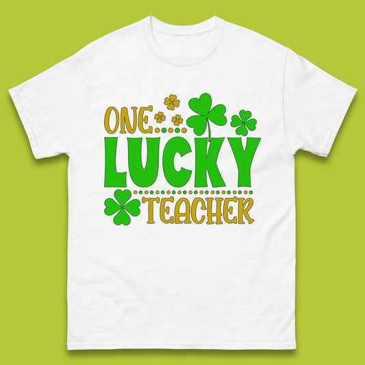 One Lucky Teacher Mens T-Shirt