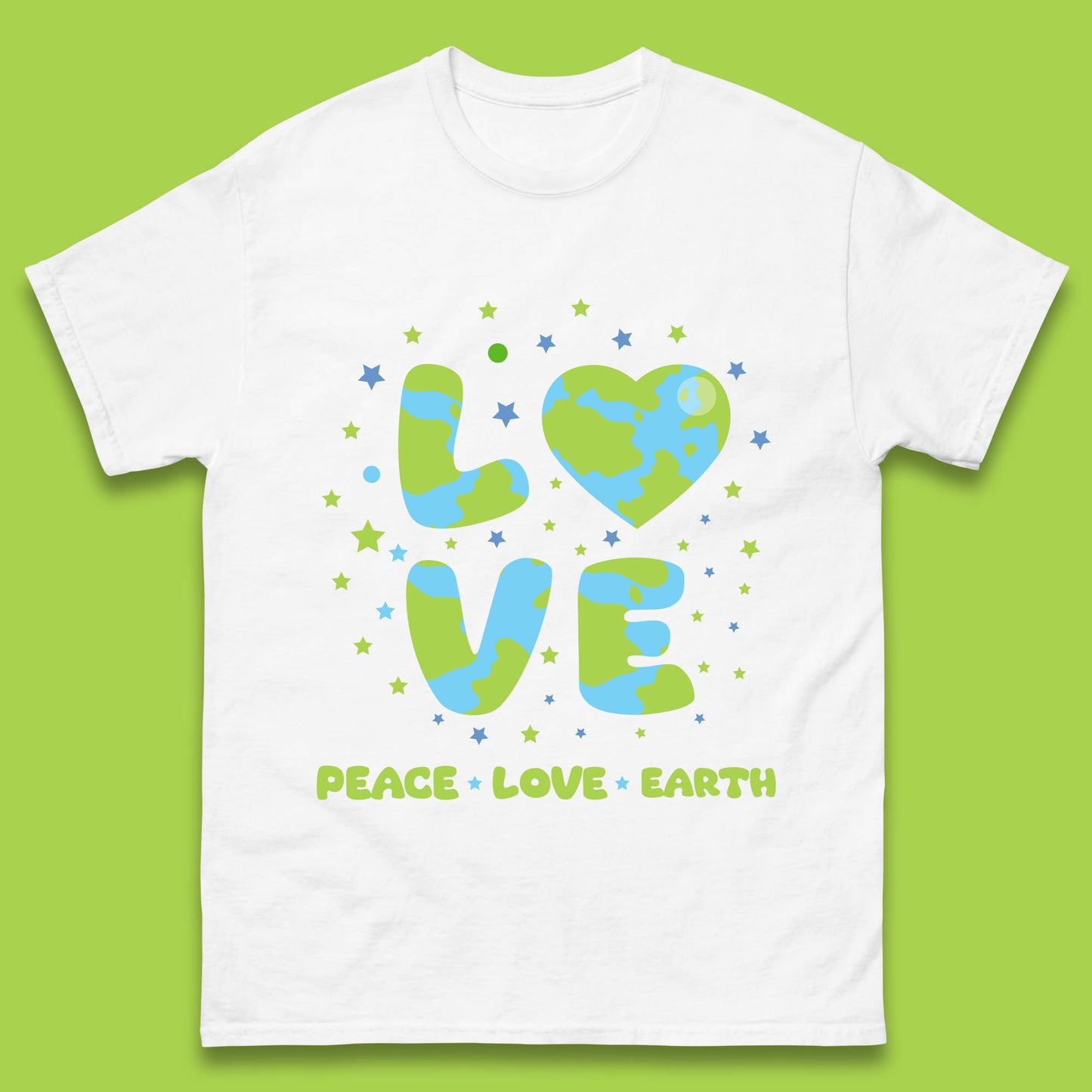 Peace Love Earth Environmental Climate Change Save The Earth Mens Tee Top