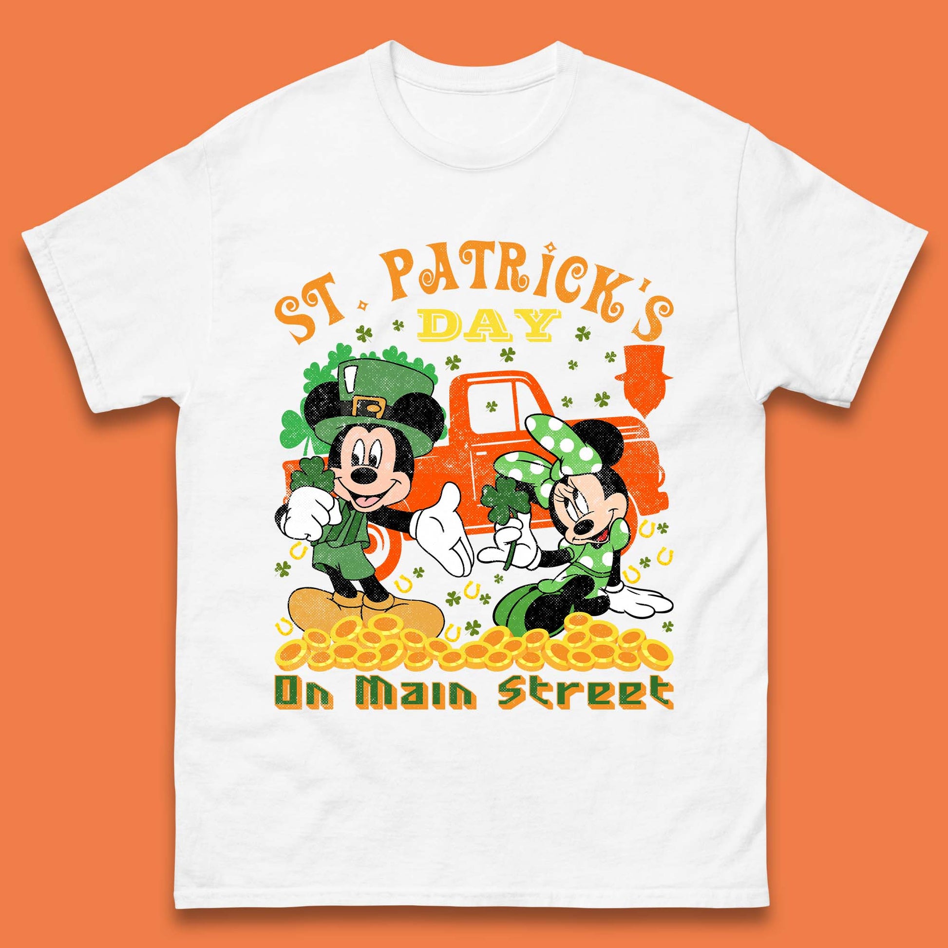 Mens Mickey Mouse St Paddy's T Shirts UK