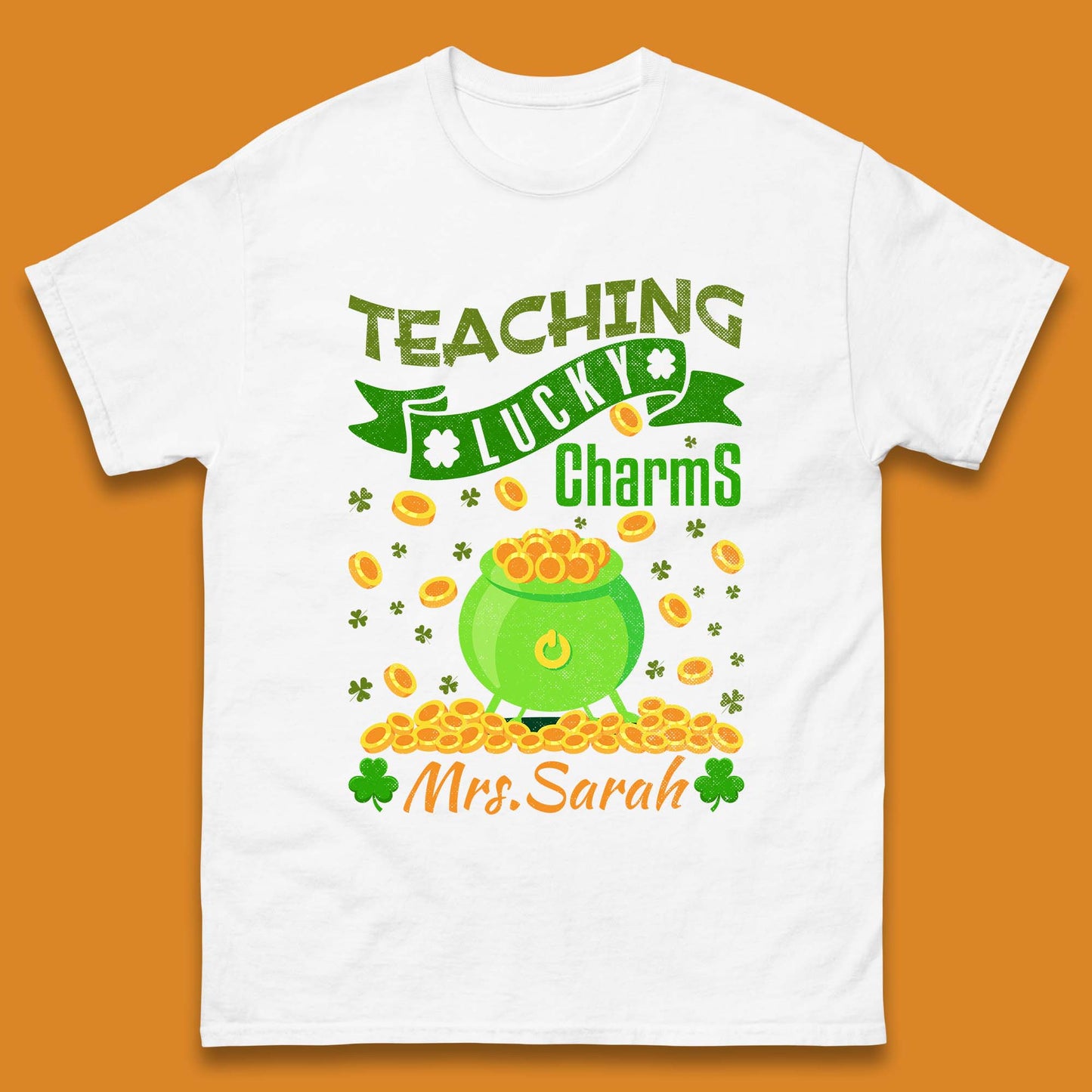 Personalised Teaching Lucky Charm Mens T-Shirt