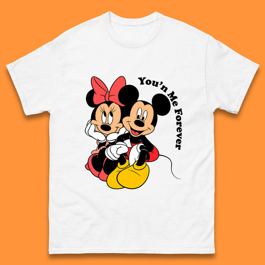 You'n Me Forever Disney Mickey & Minnie Mouse Disneyland Cartoon Characters Disney World Walt Disney Mens Tee Top