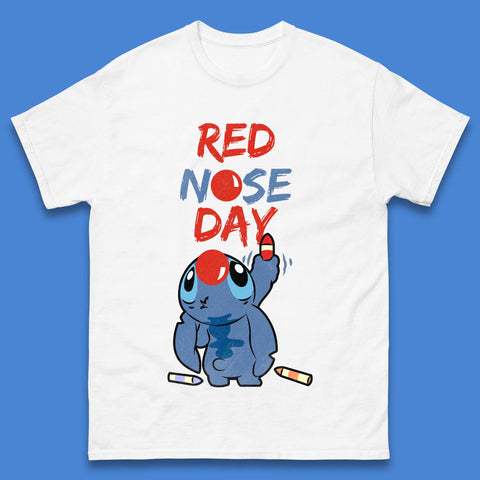 Red Nose Day Stitch Mens T-Shirt