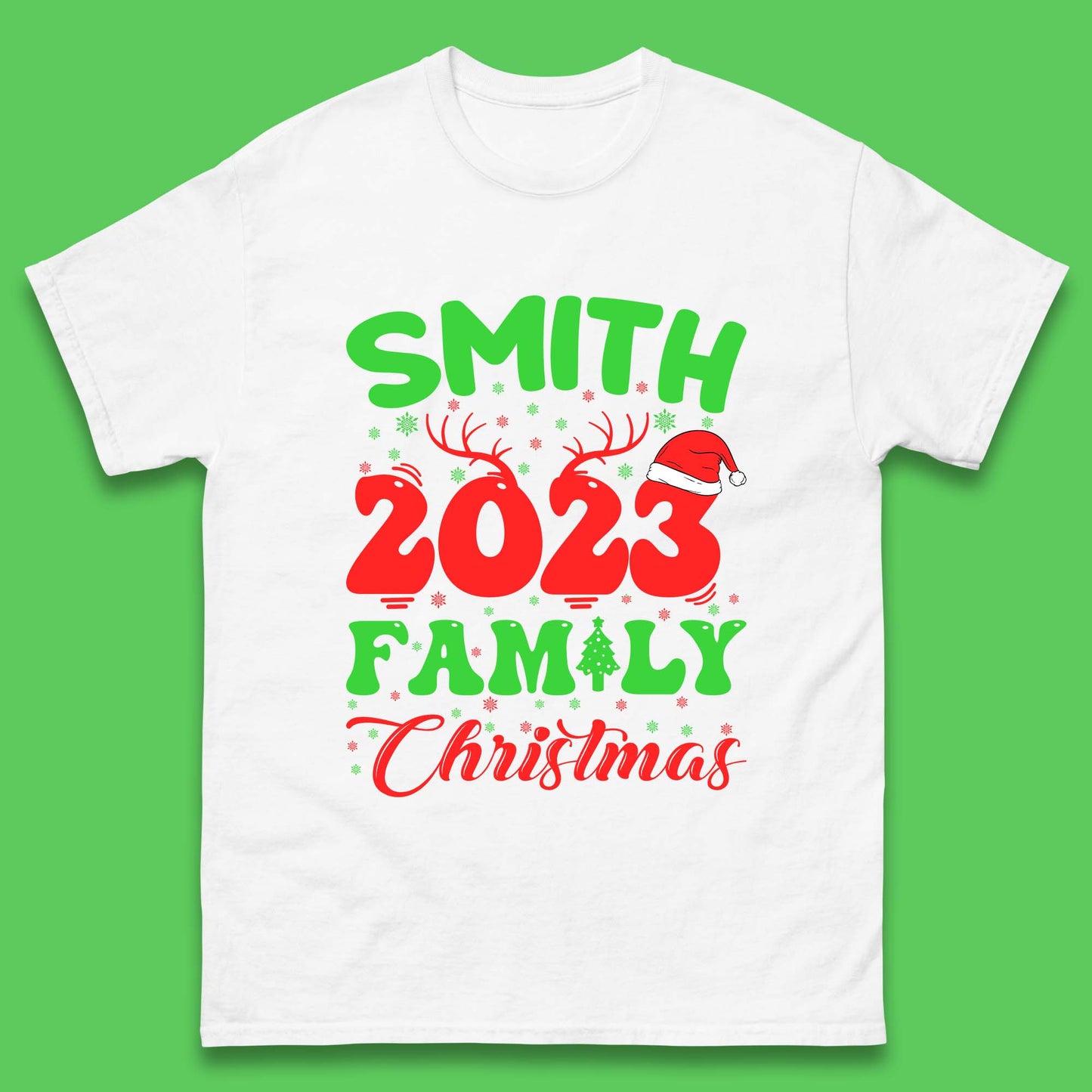 Personalised Christmas 2023 T Shirt