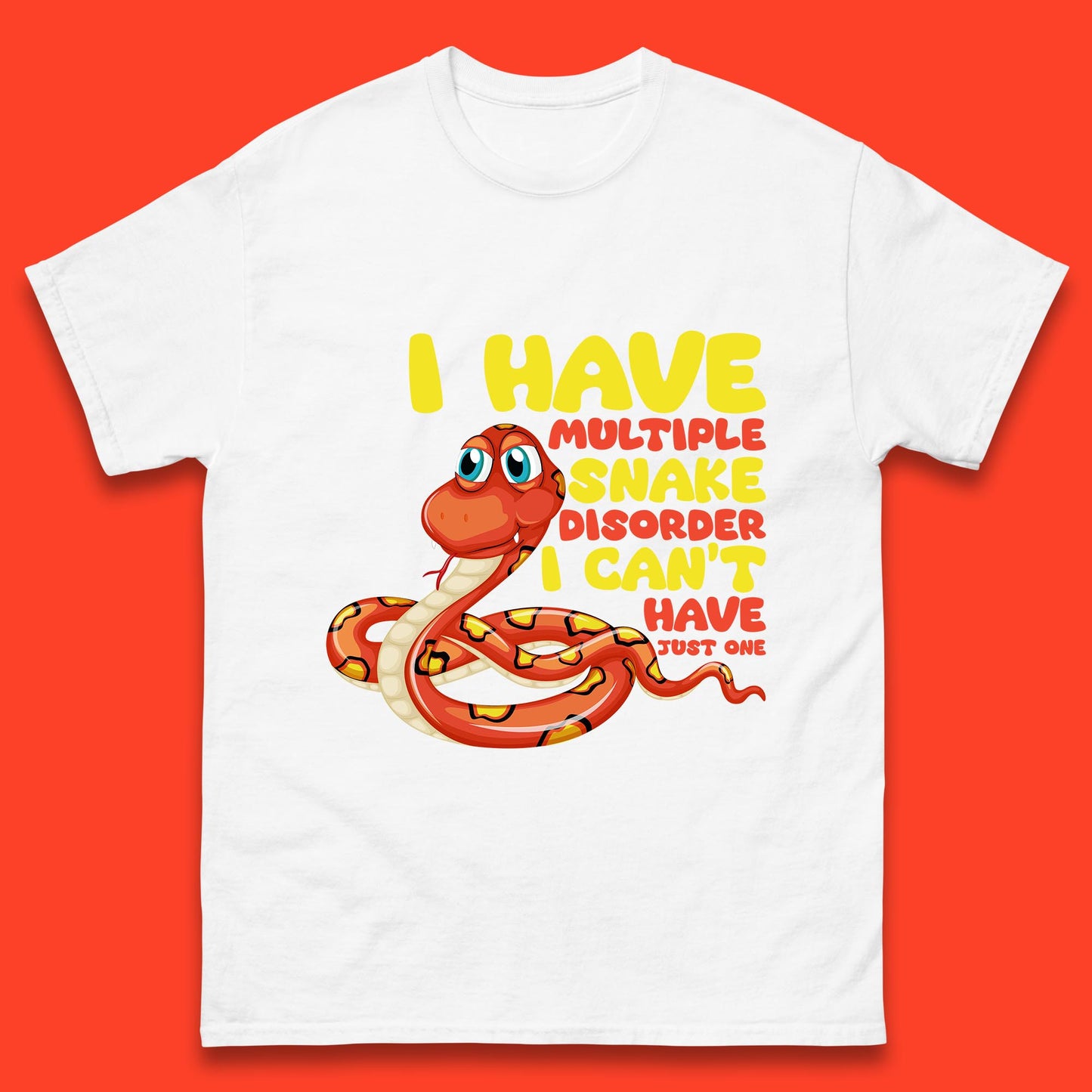 I Have Multiple Snake Disorder I Can't Have Just One Funny Snake Lover Mens Tee Top