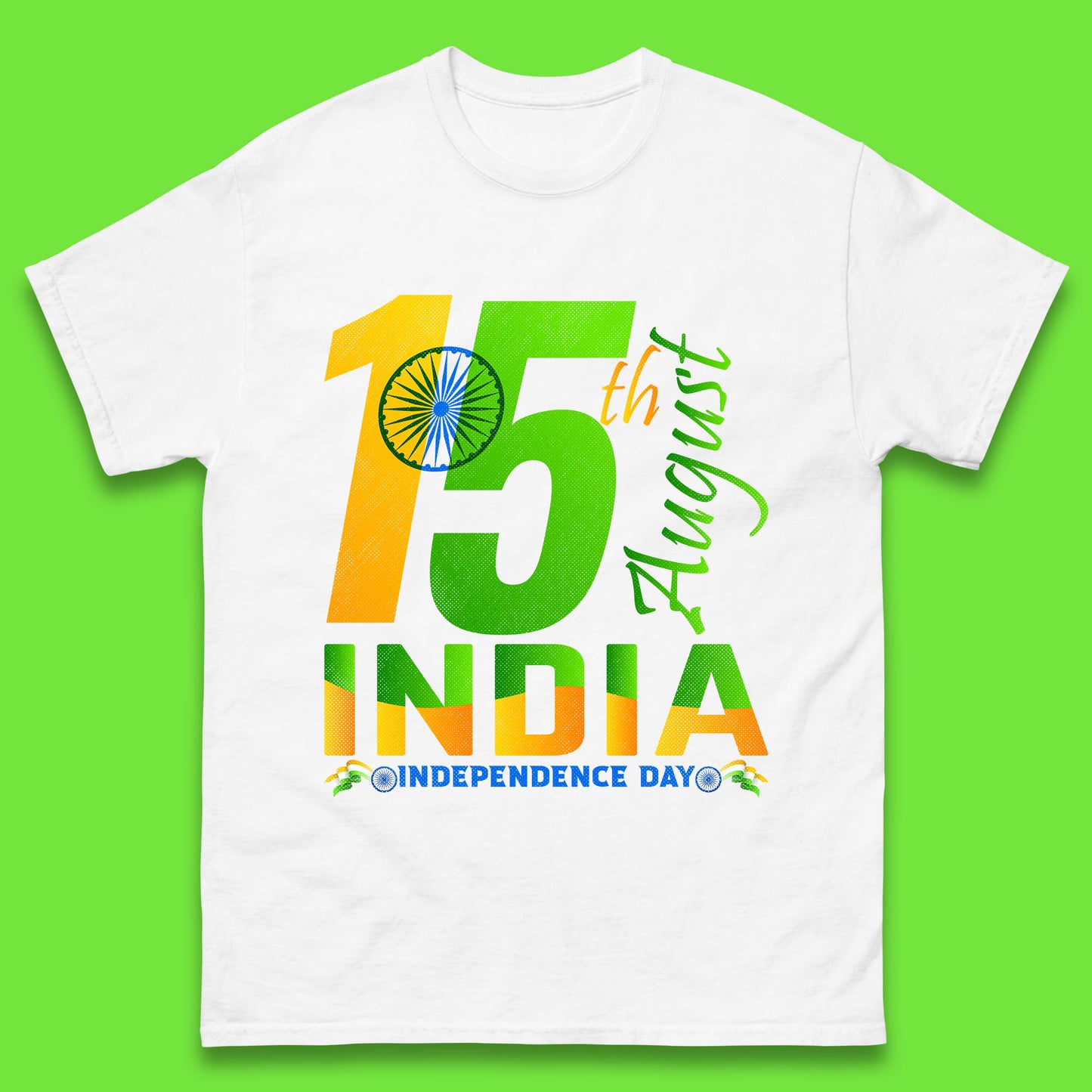 15th August India Independence Day Patriotic Indian Flag Indian Pride Mens Tee Top