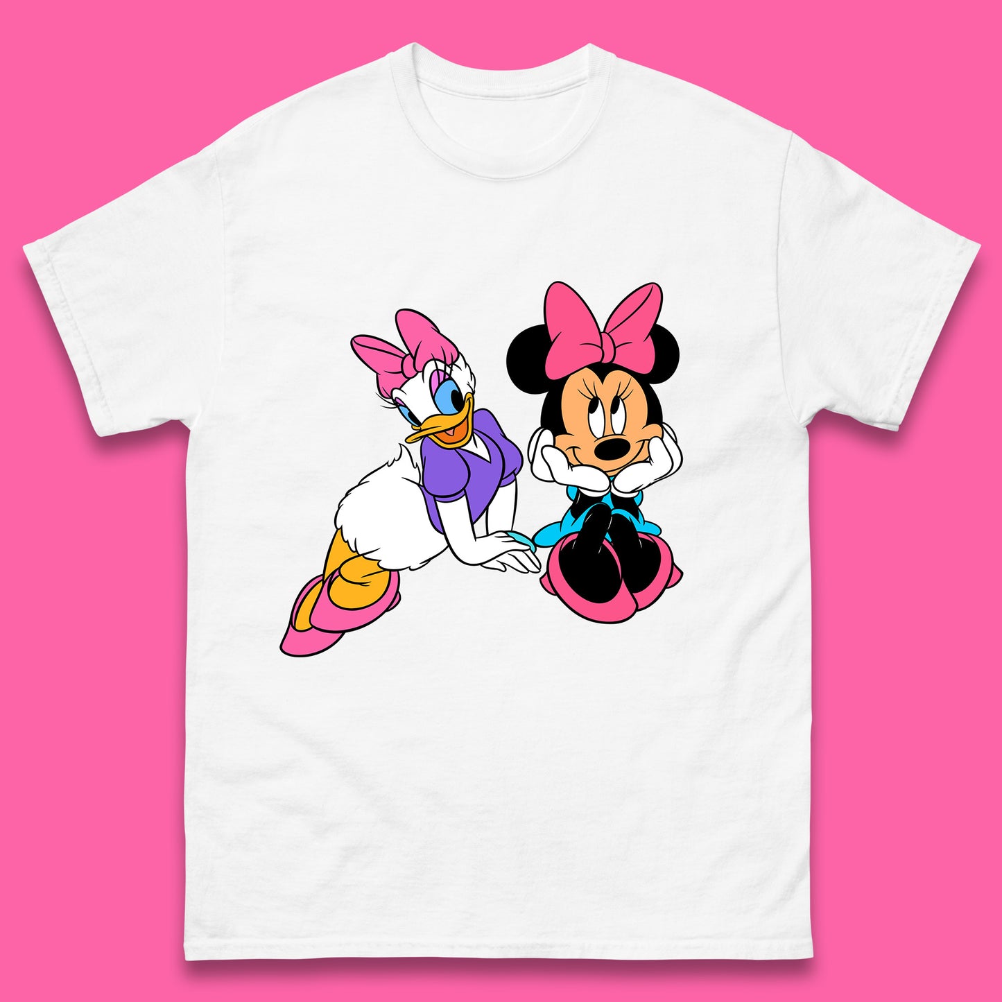 Cute Disney Minnie Mouse and Daffy Duck Best Friends Magic Kingdom Holiday Disney Best Friends Cartoon Character Disneyland Vacation Trip Mens Tee Top