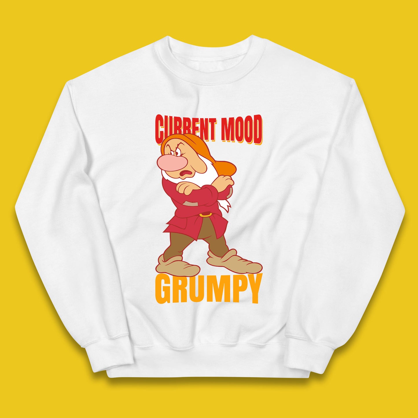 Disney Seven Dwarfs Current Mood Grumpy Bashful Sleepy Doc Dopey Sneezy Happy 7 Dwarfs Matching Disneyland Vacation Kids Jumper