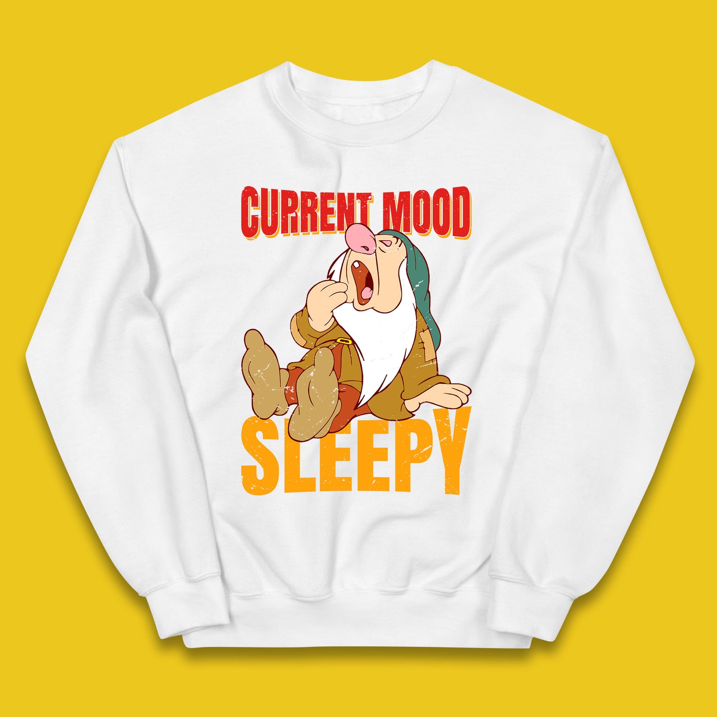 Disney Seven Dwarfs Current Mood Grumpy Bashful Sleepy Doc Dopey Sneezy Happy 7 Dwarfs Matching Disneyland Vacation Kids Jumper