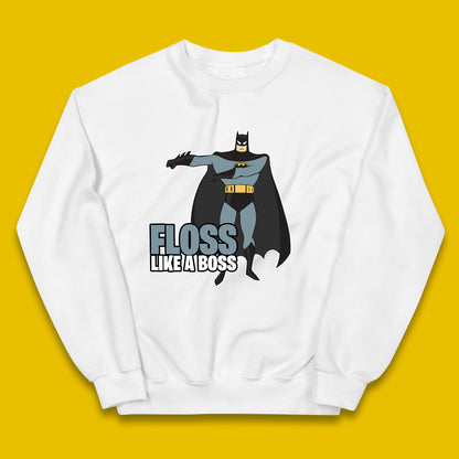 Batman Floss Like A Boss DC Comics Action Adventure Superheros Movie Character Kids Jumper