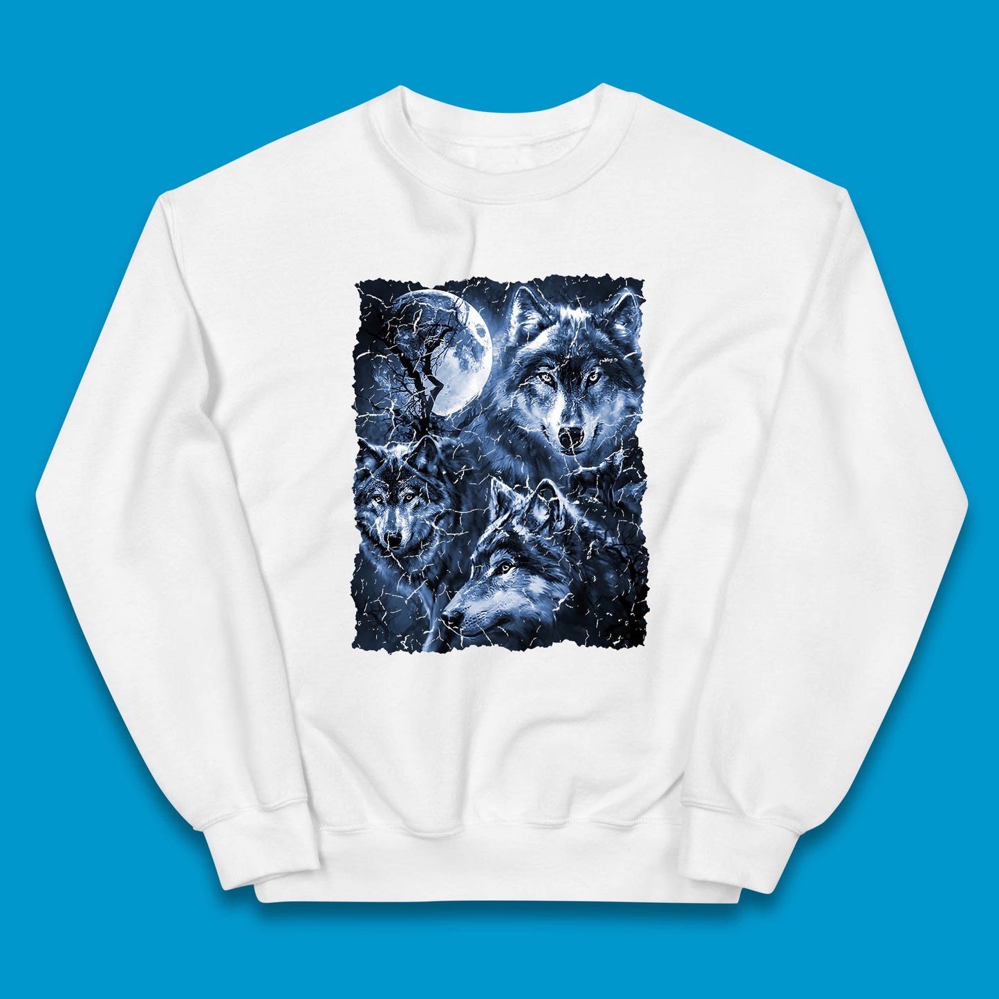 Wolf Family Howling 3 Wolf Moon Wild Free Wolves Three Gray Wolf Dog Animal The Mountain Kids Jumper