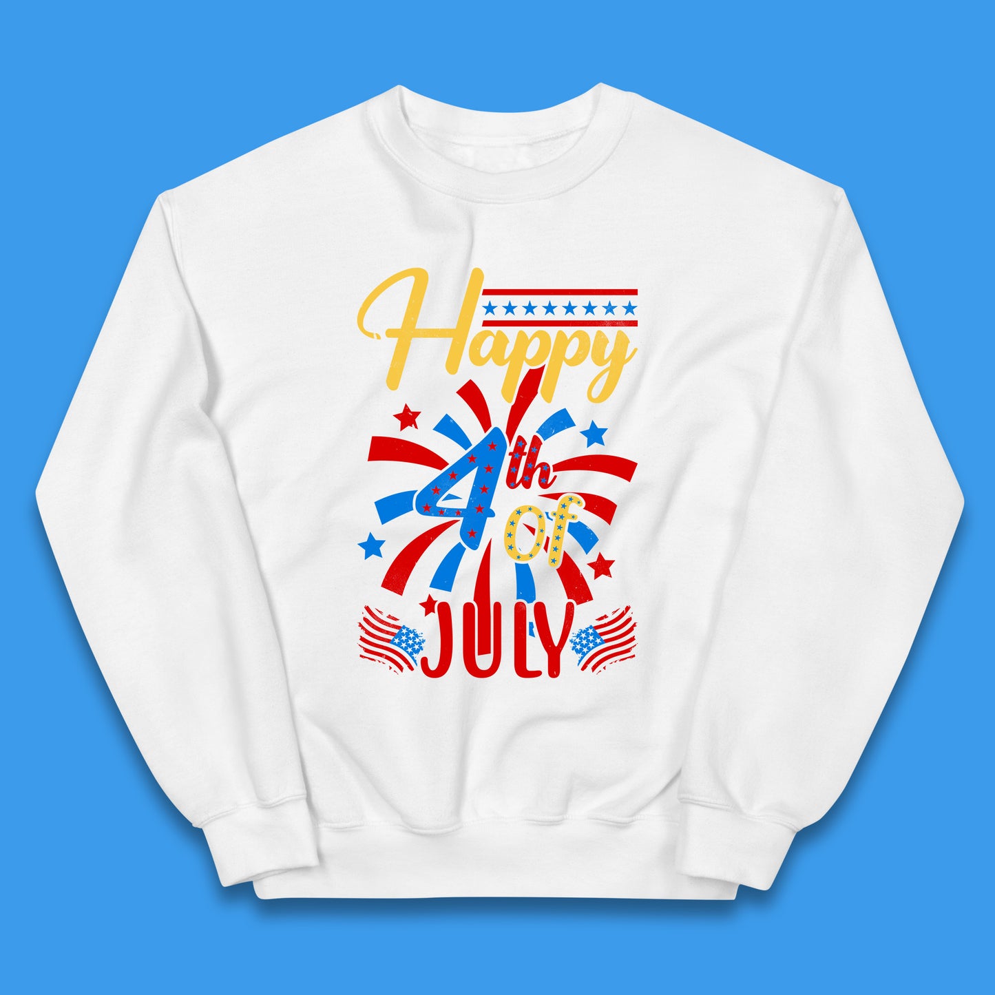 Happy 4th Of July USA Independence Day Celebration Patriotic Kids Jumper