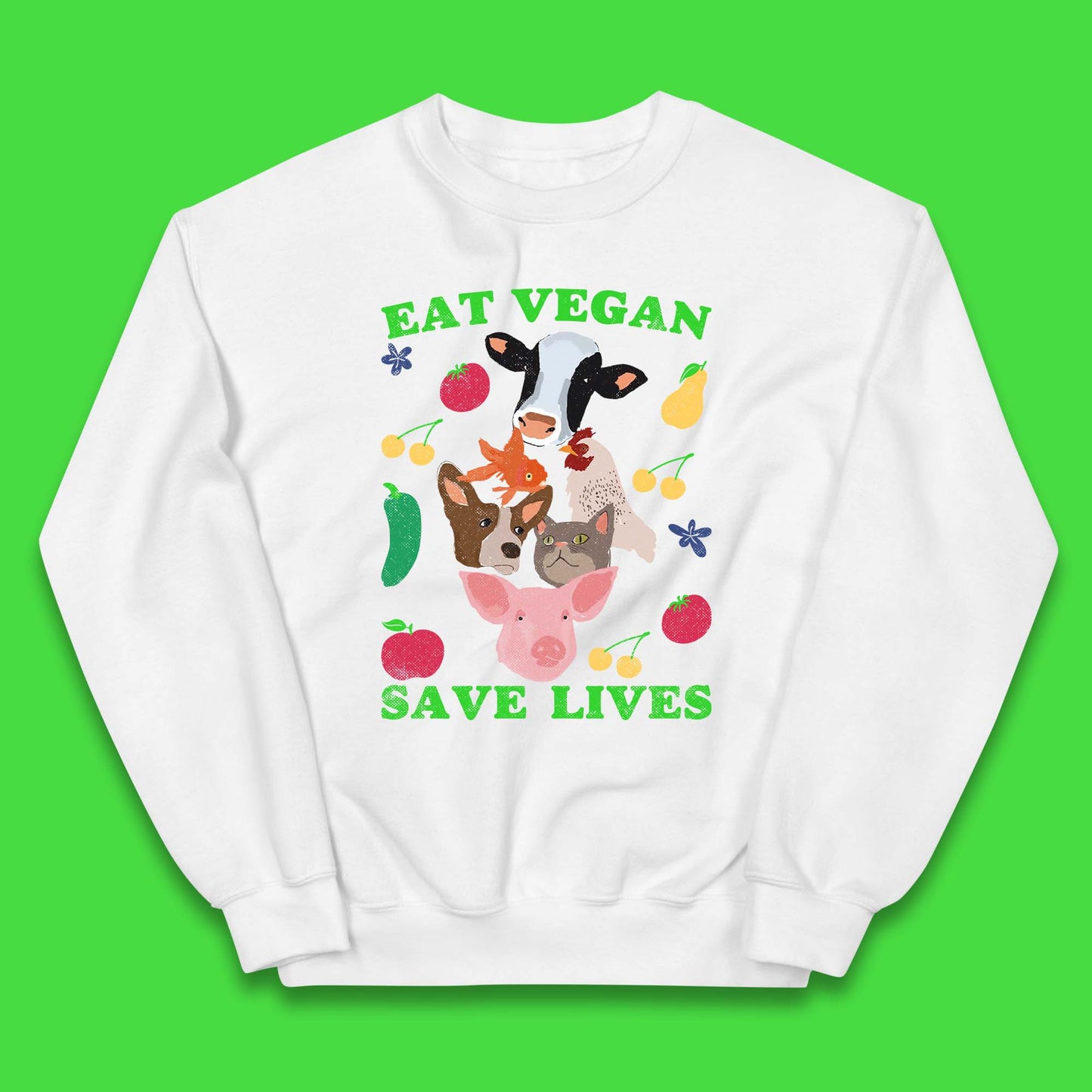 Eat Vegan Save Lives Kids Jumper