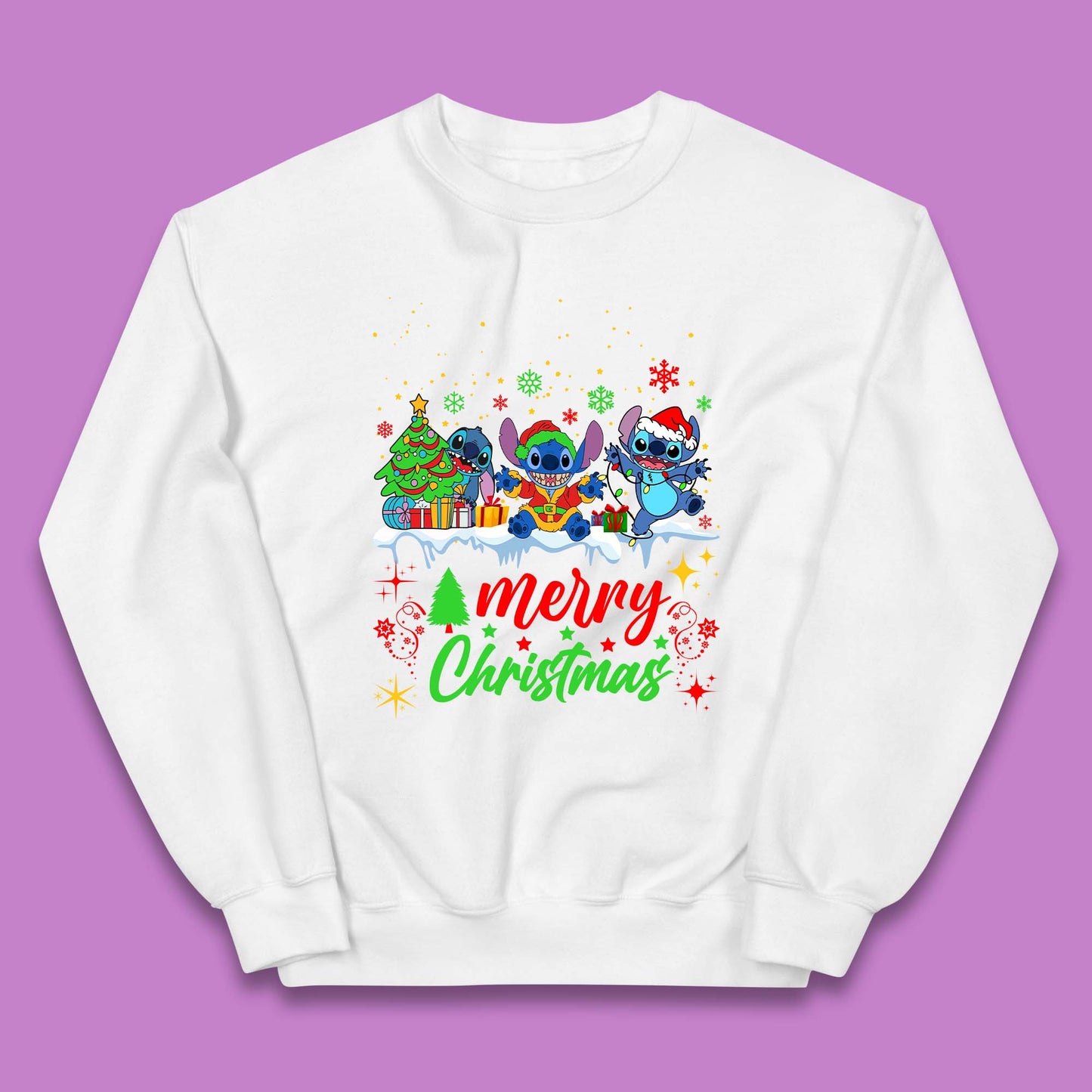 Stitch Squad Christmas Kids Jumper