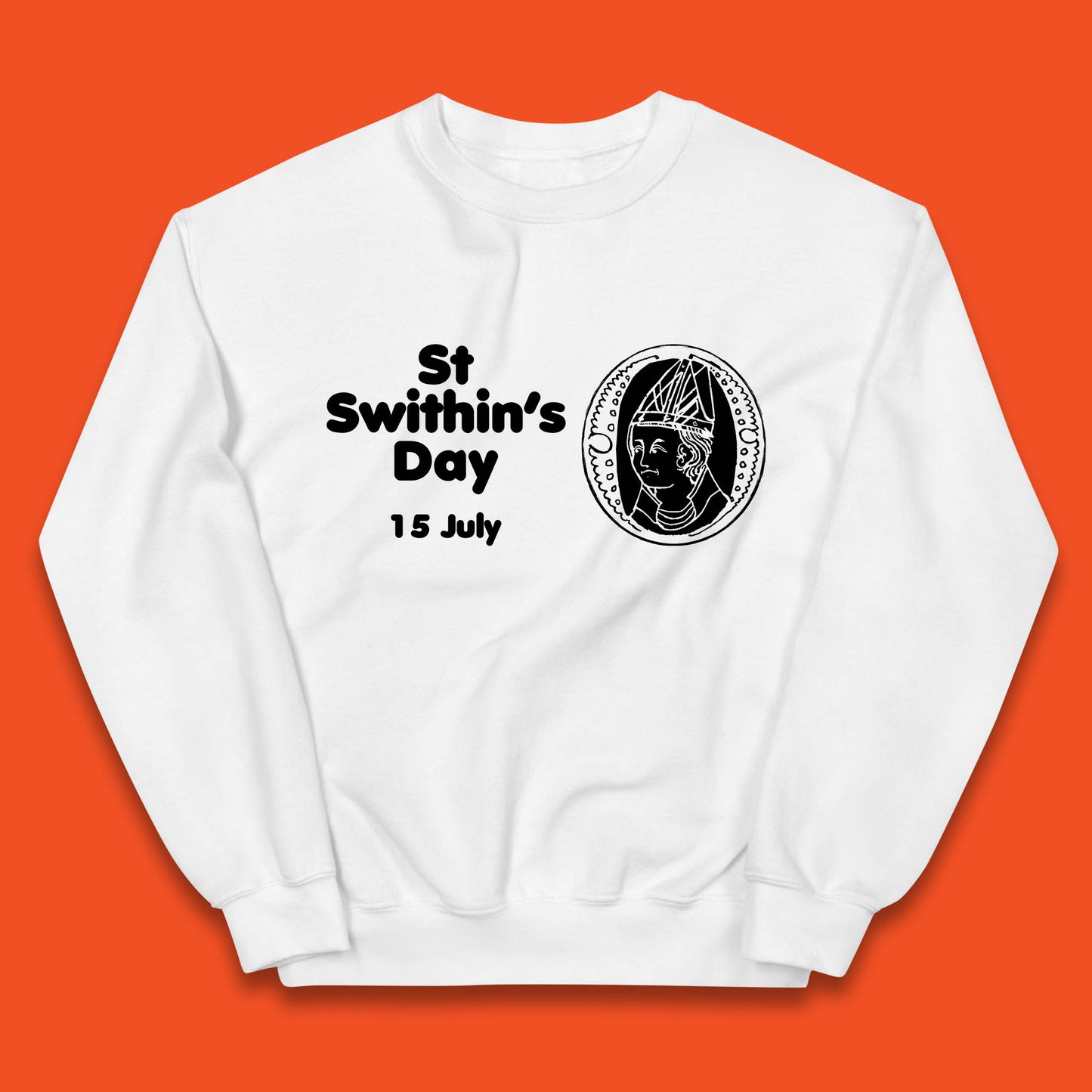 St. Swithin's Day 15 July Saint Swithun's Day Weather Folklore Kids Jumper