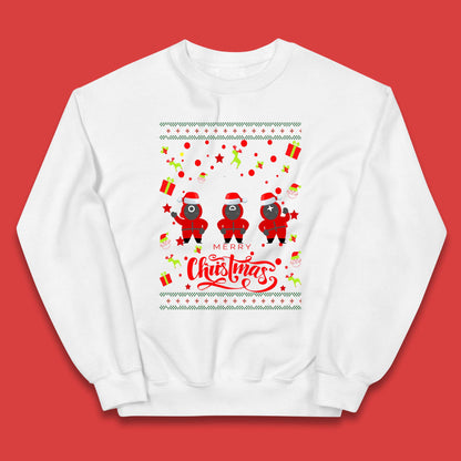 Squid Game Guards Christmas Kids Jumper