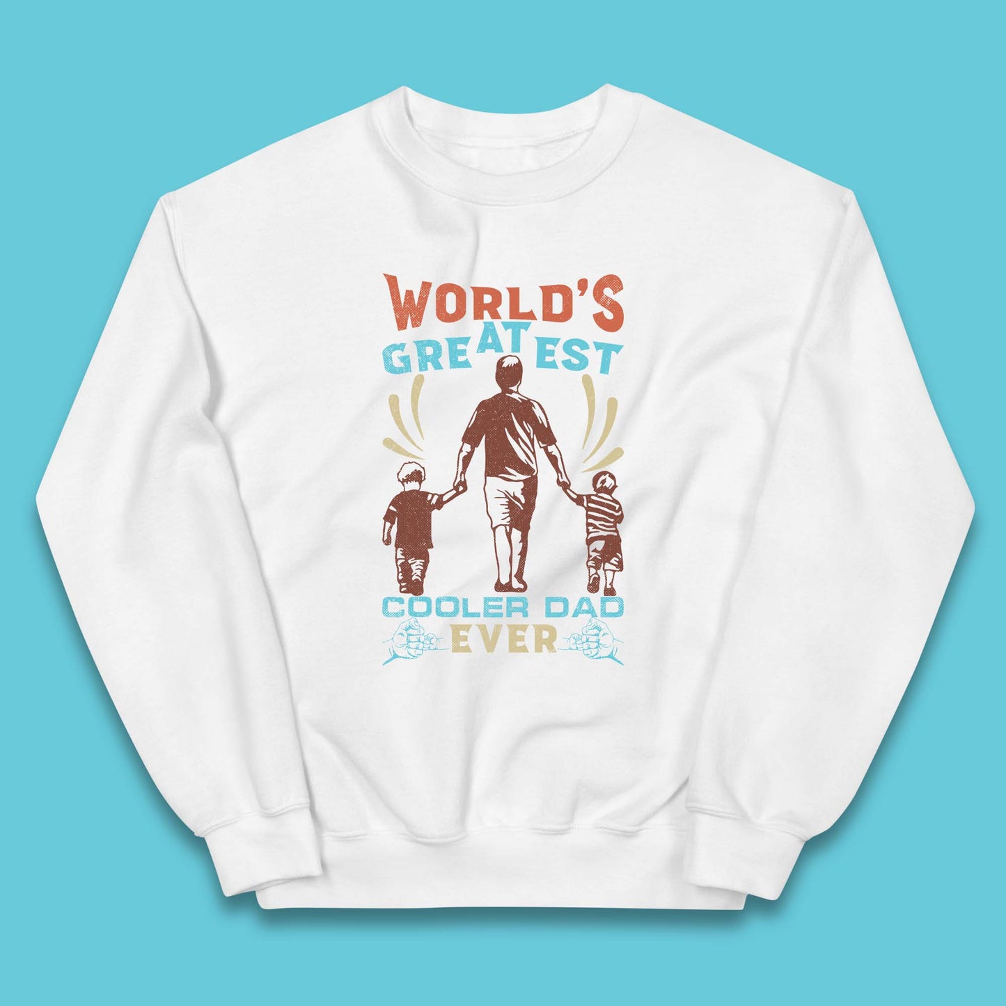 World Greatest Cooler Dad Ever Kids Jumper