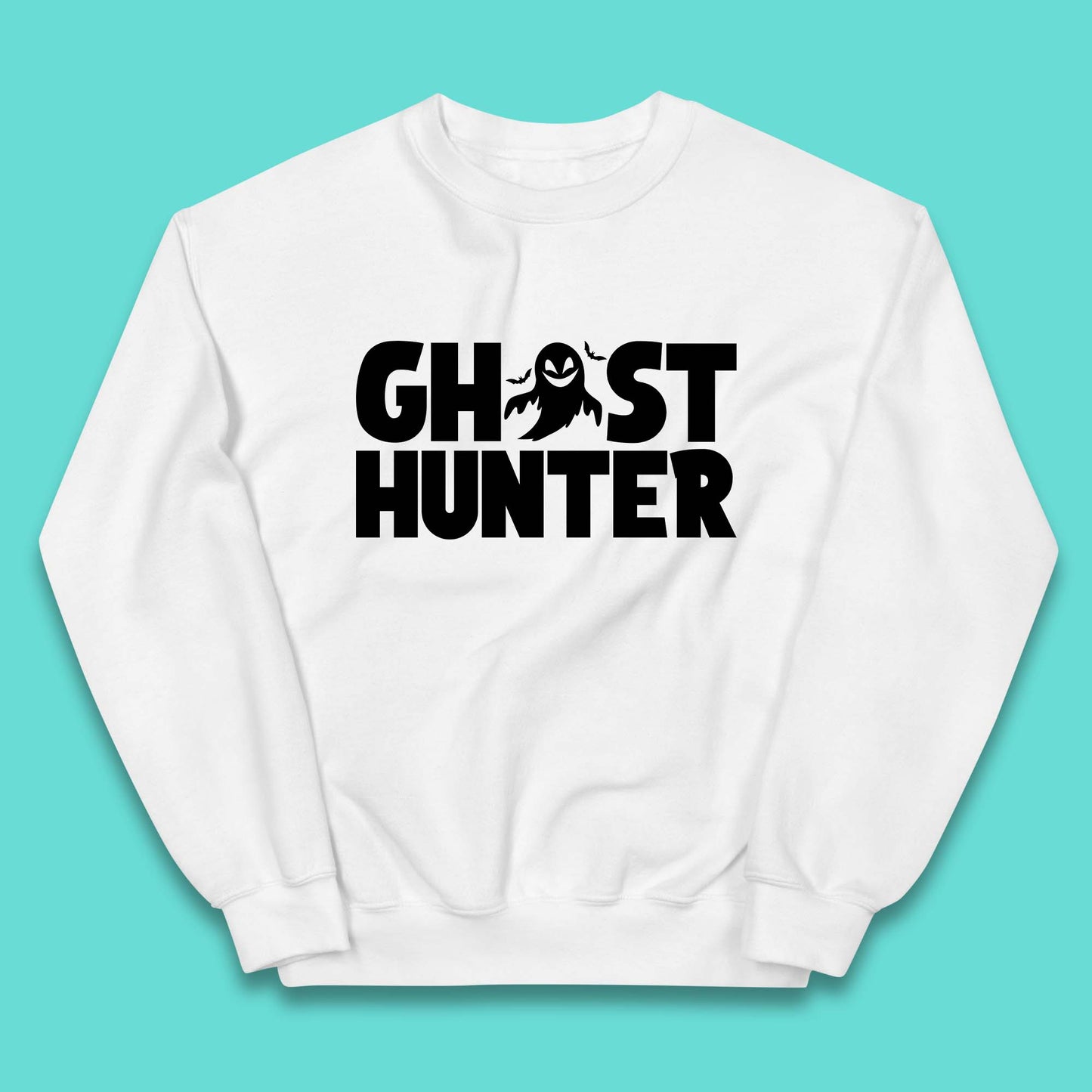 Ghost Hunter Halloween Haunted Ghostbusters Paranormal Investigator Kids Jumper