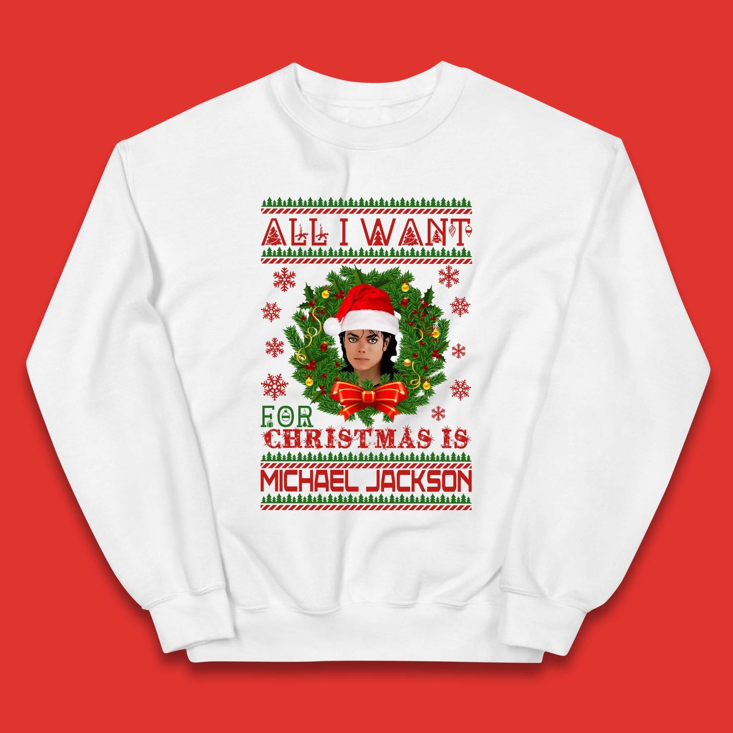 Michael Jackson Christmas Kids Jumper