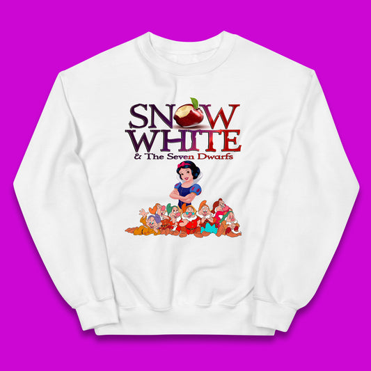 Disney Snow White And The Seven 7 Dwarfs Disney Dwarfs Group Grumpy Sleepy Dopey Doc Sneezy Bashful Happy Disneyland Cartoon Character Kids Jumper