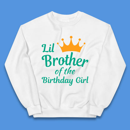 Lil Brother Of The Birthday Girl Kids Jumper