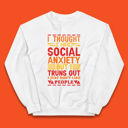 Social Anxiety Kids Jumper