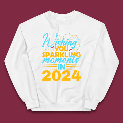 Wishing You Sparkling Moments in 2024 Kids Jumper