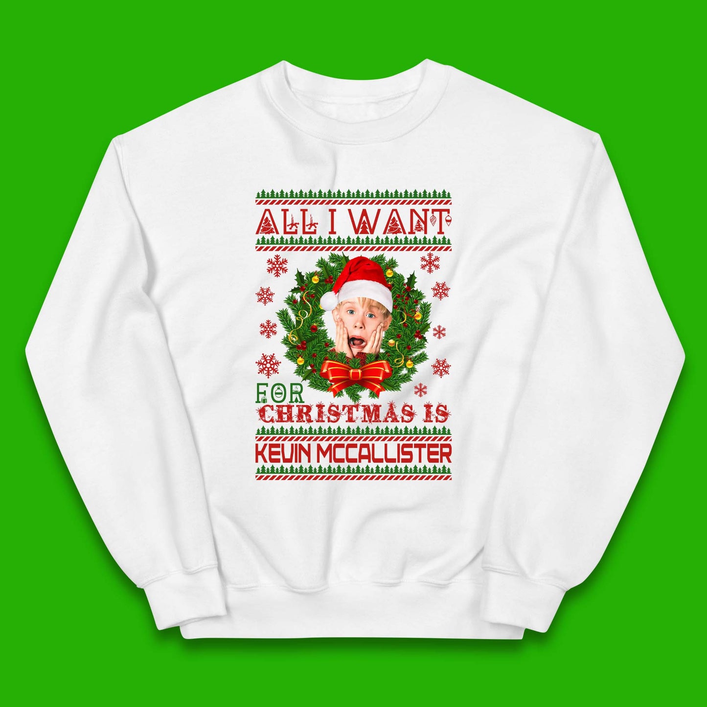 Kevin McCallister Christmas Kids Jumper