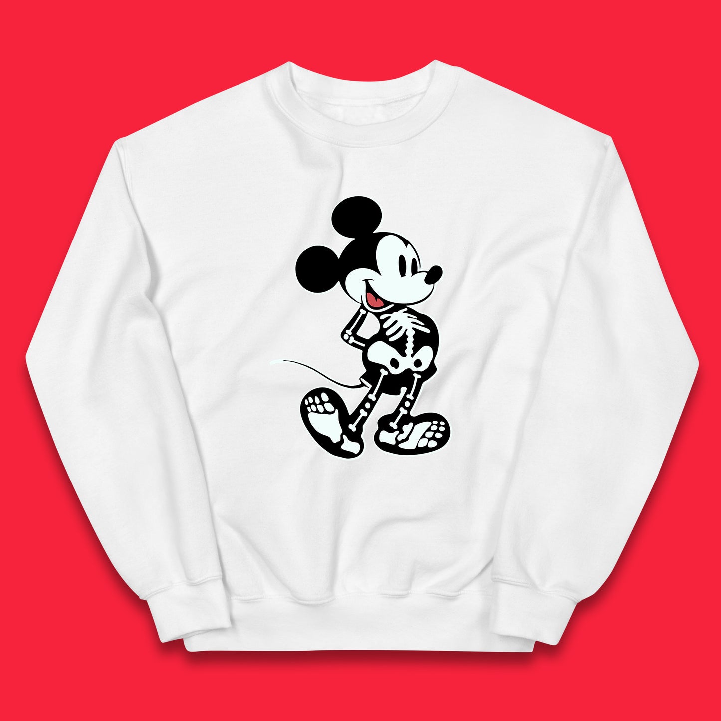 Disney Mickey Mouse Skeleton Funny Horror Scary Cartoon Character Mickey Skull Disneyland Vacation Trip Disney World Kids Jumper